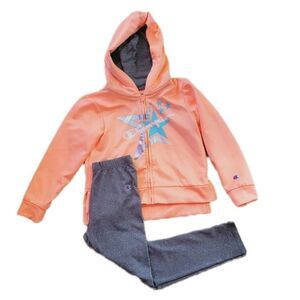 Champion Zip Up Hoodie & Leggings Pant Suit